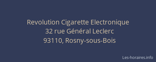 Revolution Cigarette Electronique