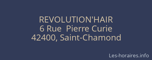 REVOLUTION'HAIR
