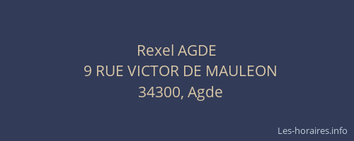 Rexel AGDE