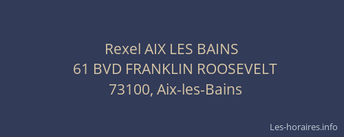 Rexel AIX LES BAINS