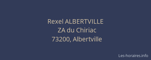 Rexel ALBERTVILLE