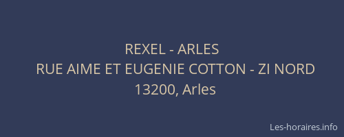 REXEL - ARLES