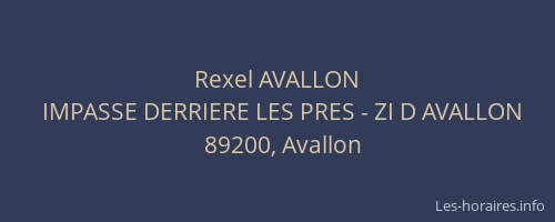 Rexel AVALLON