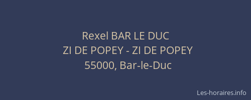 Rexel BAR LE DUC