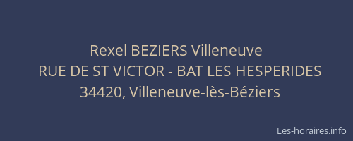 Rexel BEZIERS Villeneuve
