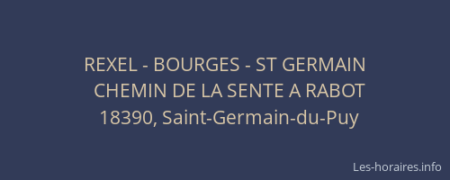 REXEL - BOURGES - ST GERMAIN