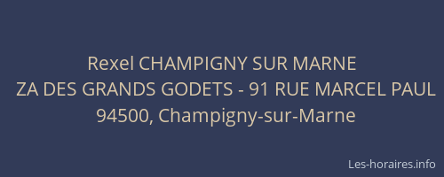 Rexel CHAMPIGNY SUR MARNE