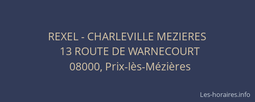REXEL - CHARLEVILLE MEZIERES