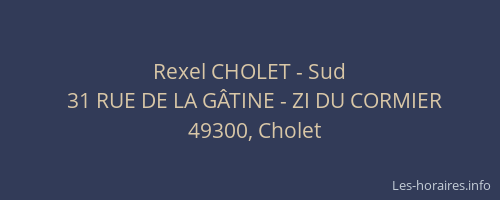 Rexel CHOLET - Sud