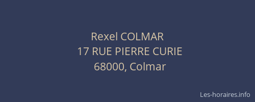 Rexel COLMAR