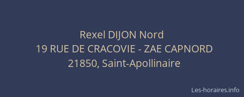 Rexel DIJON Nord