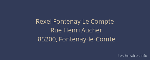 Rexel Fontenay Le Compte