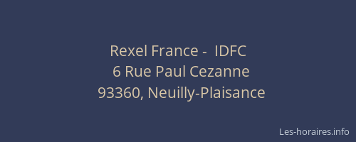 Rexel France -  IDFC