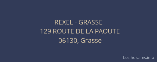 REXEL - GRASSE