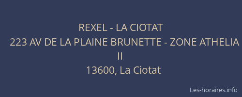 REXEL - LA CIOTAT