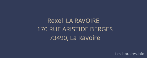 Rexel  LA RAVOIRE