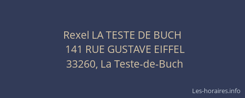 Rexel LA TESTE DE BUCH