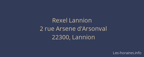 Rexel Lannion