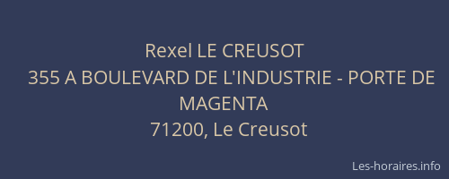 Rexel LE CREUSOT