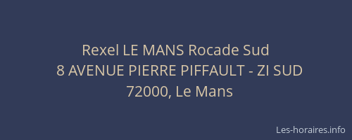 Rexel LE MANS Rocade Sud