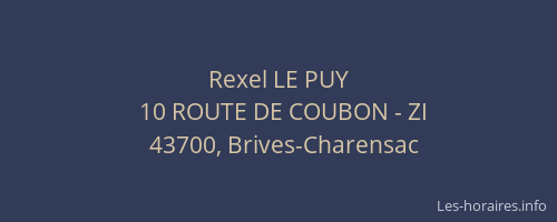 Rexel LE PUY