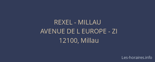 REXEL - MILLAU