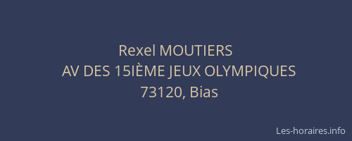 Rexel MOUTIERS