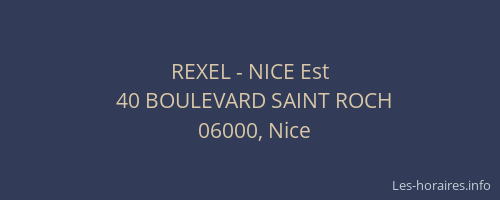 REXEL - NICE Est