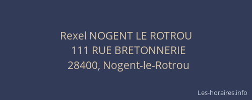 Rexel NOGENT LE ROTROU