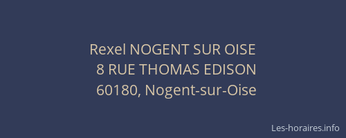 Rexel NOGENT SUR OISE