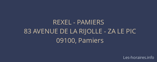 REXEL - PAMIERS