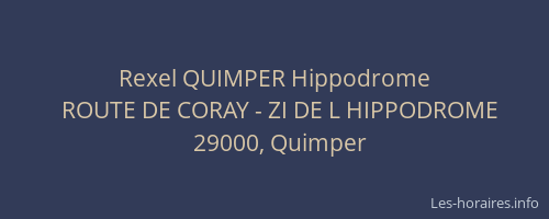 Rexel QUIMPER Hippodrome