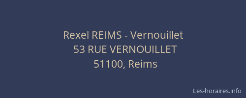 Rexel REIMS - Vernouillet