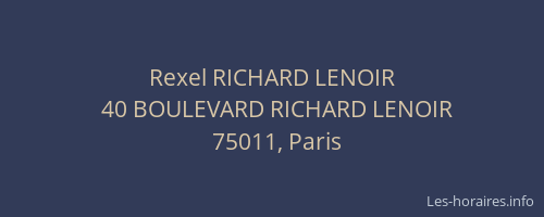 Rexel RICHARD LENOIR