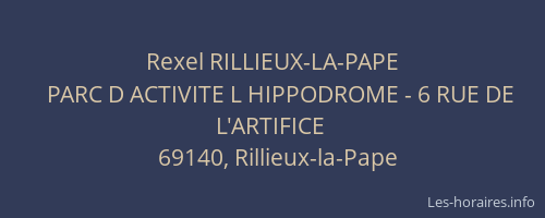 Rexel RILLIEUX-LA-PAPE