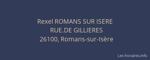 Rexel ROMANS SUR ISERE