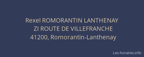 Rexel ROMORANTIN LANTHENAY