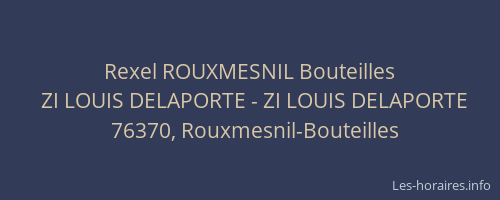 Rexel ROUXMESNIL Bouteilles