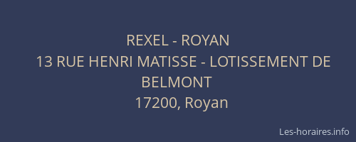 REXEL - ROYAN
