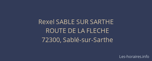 Rexel SABLE SUR SARTHE