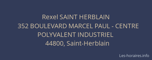 Rexel SAINT HERBLAIN