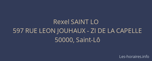 Rexel SAINT LO