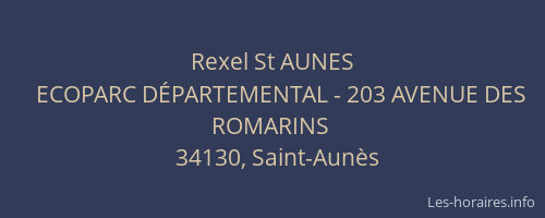 Rexel St AUNES