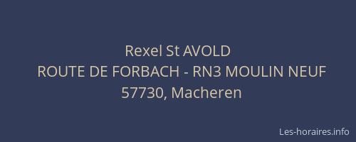 Rexel St AVOLD