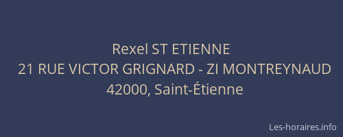 Rexel ST ETIENNE