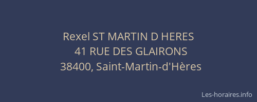 Rexel ST MARTIN D HERES