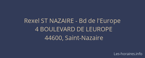 Rexel ST NAZAIRE - Bd de l'Europe