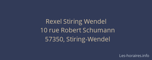 Rexel Stiring Wendel