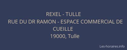 REXEL - TULLE