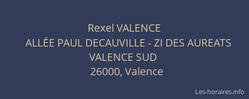 Rexel VALENCE